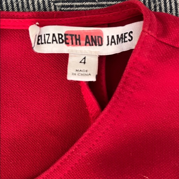 Elegant Red Elizabeth and James Sleeveless Fit and Flare Dress Sz 4 - Picture 5 of 5
